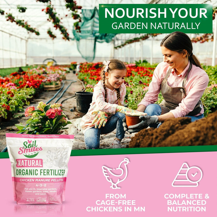 Natural Organic Fertilizer - Soil Smiles 4lb Bag