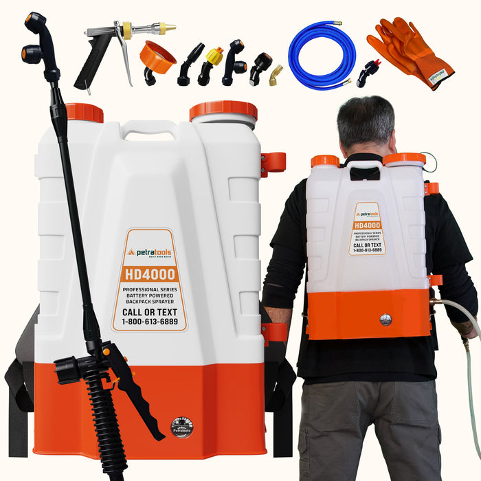 Petratools HD4000 Battery Powered Backpack Sprayer