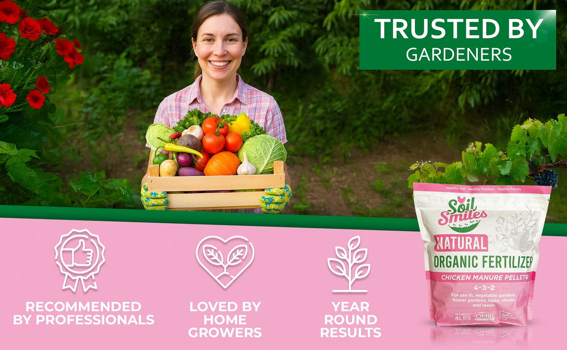 Natural Organic Fertilizer - Soil Smiles 4lb Bag