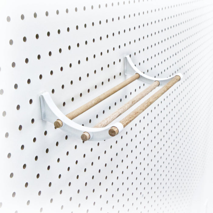 Peggy Pegboard Work Station Organizer – Hooks & Dowels for Tape, Ribbon, Wire, Crafts, Wine Rack
