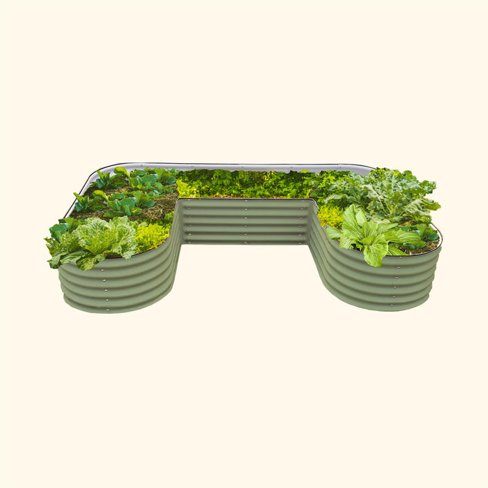 17" Tall U-Shaped Raised Garden Bed Kit - Standard Size