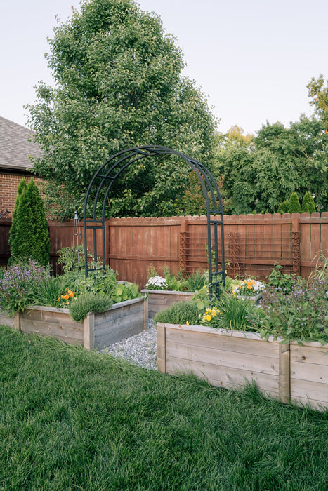 Gardenary L-Shape Cedar Kitchen Garden Raised Bed
