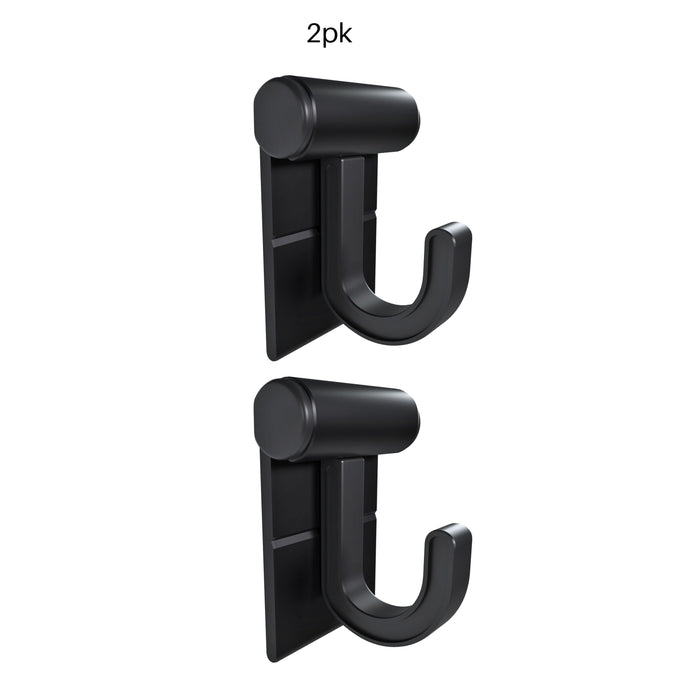 Hang It Simple 2in Wall-Mounted Storage System with Adjustable Hooks – Heavy-Duty Organizer for Tools, Mops, Brooms