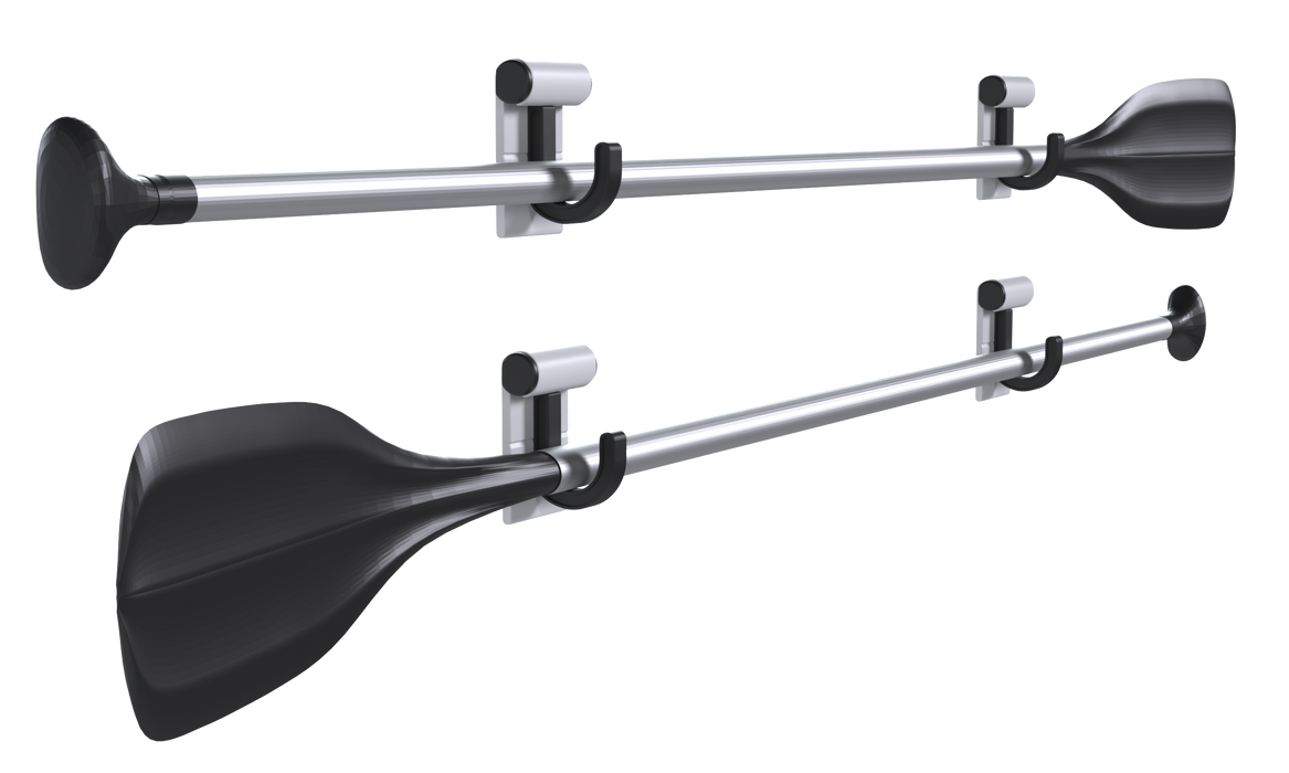 Hang It Simple 2in Wall-Mounted Storage System with Adjustable Hooks – Heavy-Duty Organizer for Tools, Mops, Brooms