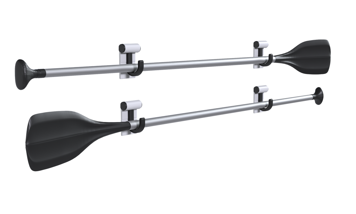 Hang It Simple 2in Wall-Mounted Storage System with Adjustable Hooks – Heavy-Duty Organizer for Tools, Mops, Brooms