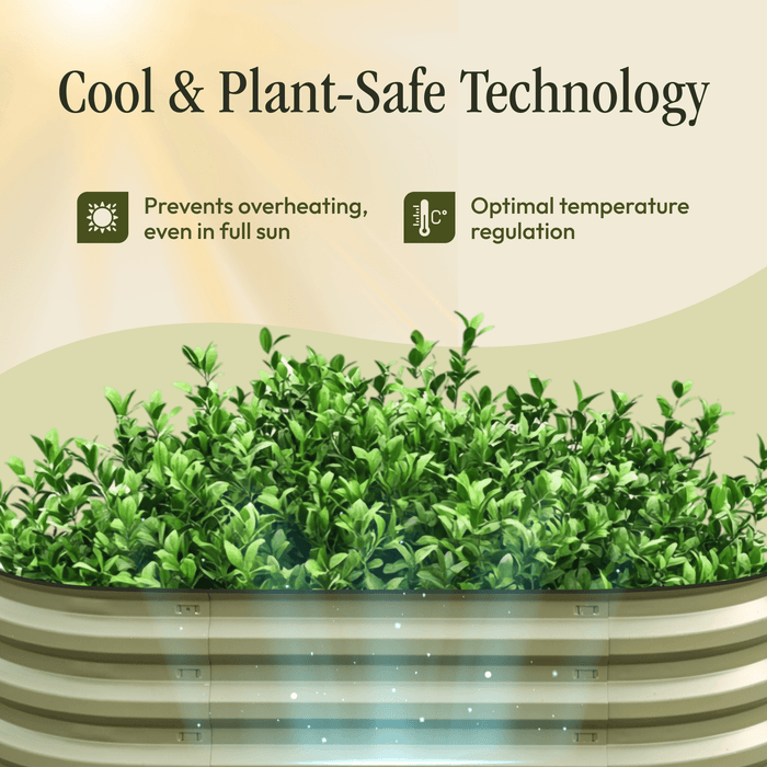 17" Tall 6 In 1 "No Tools Needed" Metal Raised Garden Bed Kit