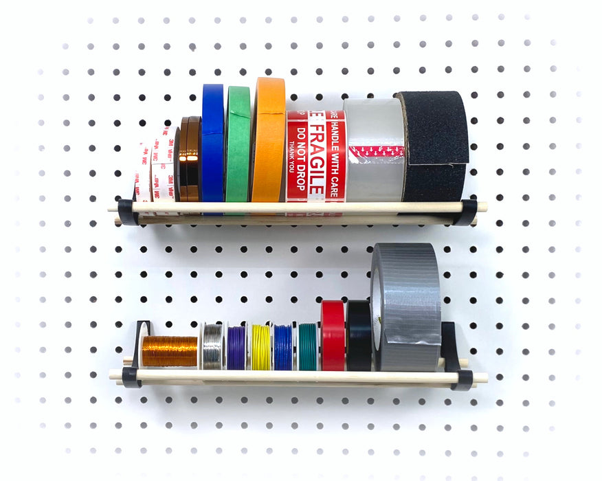 Peggy Pegboard Work Station Organizer – Hooks & Dowels for Tape, Ribbon, Wire, Crafts, Wine Rack
