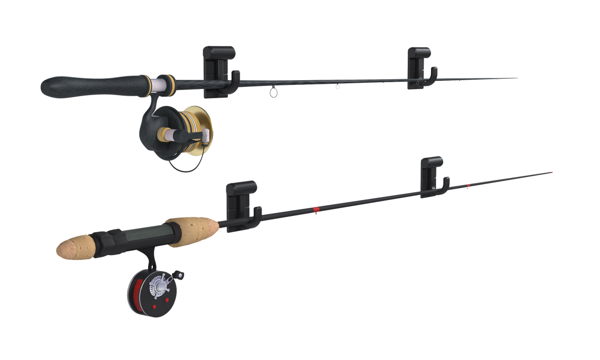 Hang It Simple 2in Wall-Mounted Storage System with Adjustable Hooks – Heavy-Duty Organizer for Tools, Mops, Brooms