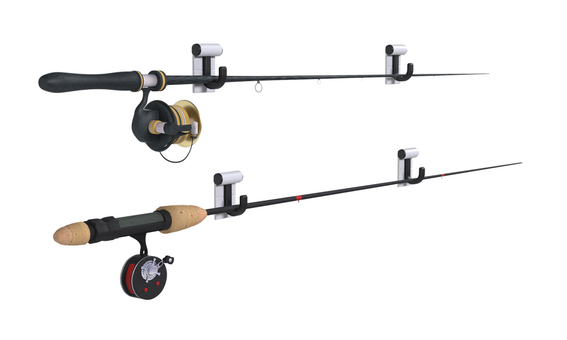 Hang It Simple 2in Wall-Mounted Storage System with Adjustable Hooks – Heavy-Duty Organizer for Tools, Mops, Brooms