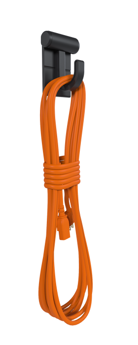 Hang It Simple 2in Wall-Mounted Storage System with Adjustable Hooks – Heavy-Duty Organizer for Tools, Mops, Brooms