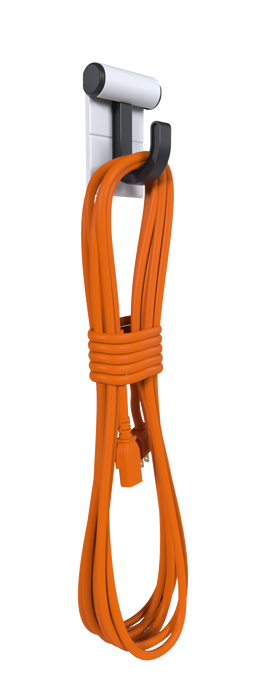 Hang It Simple 2in Wall-Mounted Storage System with Adjustable Hooks – Heavy-Duty Organizer for Tools, Mops, Brooms