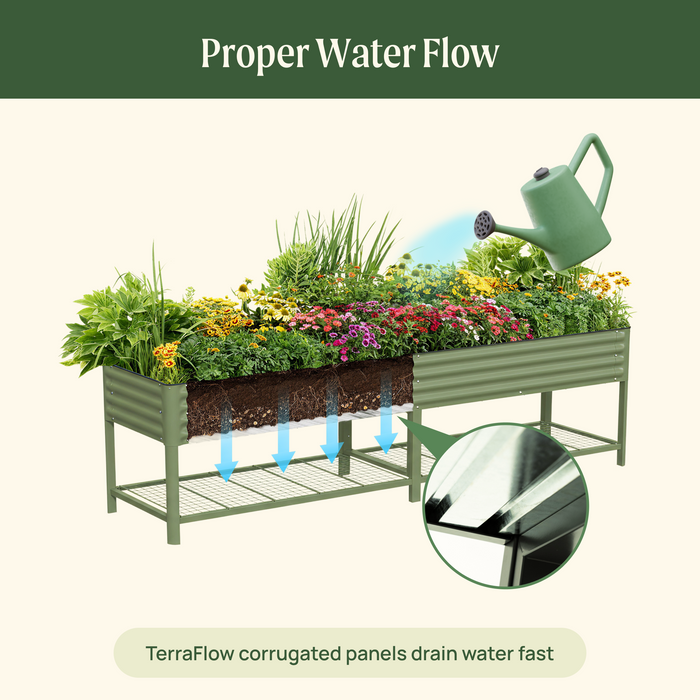 Elevated Garden Bed - Jumbo Series 2.5' x 10'