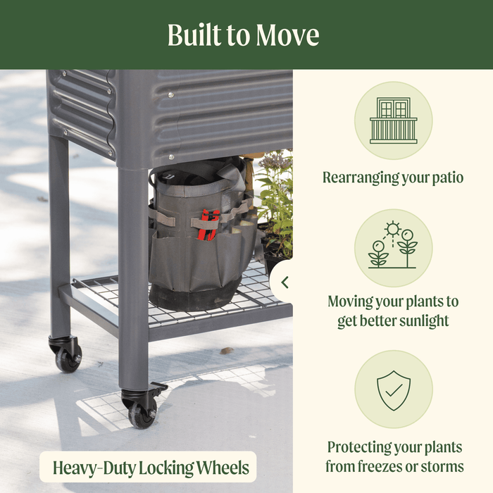 Elevated Garden Bed - Slim Series 1.5' x 3.5'