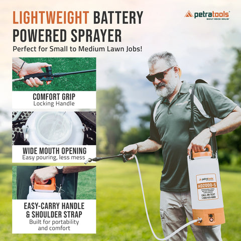 PETRATOOLS BATTERY SPRAYER - HD2000-S & HD1000-S