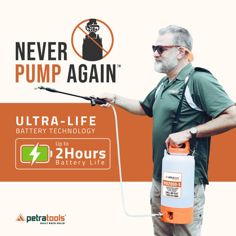 PETRATOOLS BATTERY SPRAYER - HD2000-S & HD1000-S