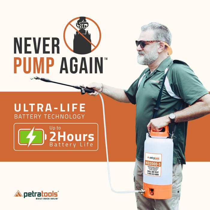 PETRATOOLS BATTERY SPRAYER - HD2000-S & HD1000-S