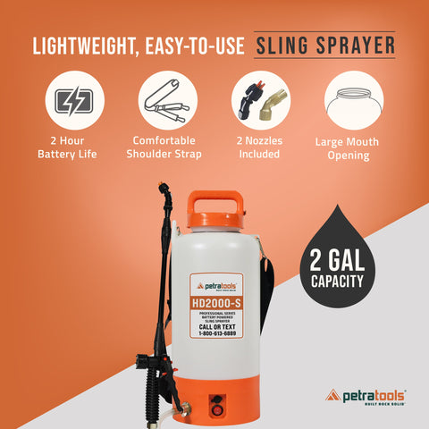 PETRATOOLS BATTERY SPRAYER - HD2000-S & HD1000-S