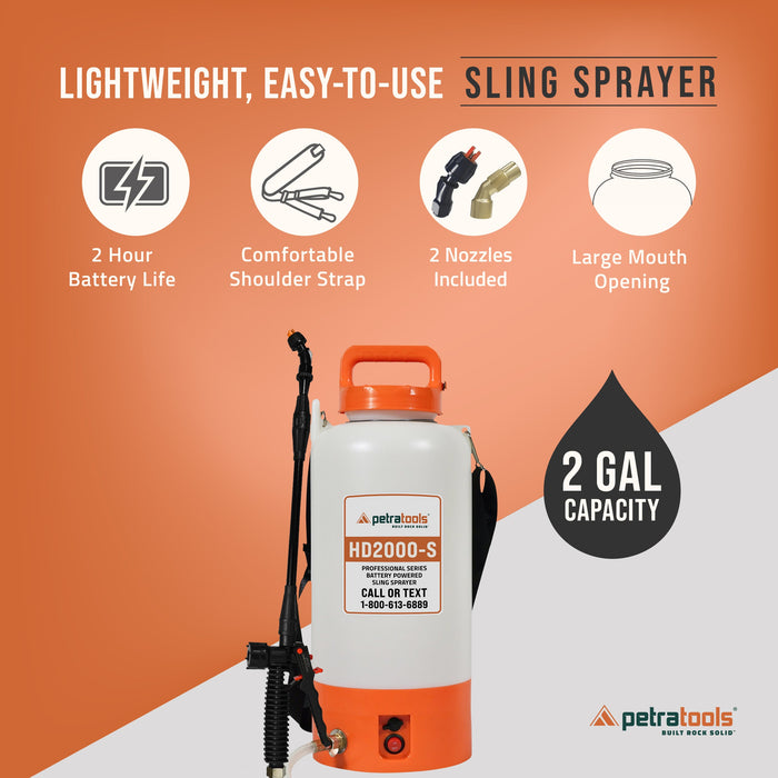 PETRATOOLS BATTERY SPRAYER - HD2000-S & HD1000-S