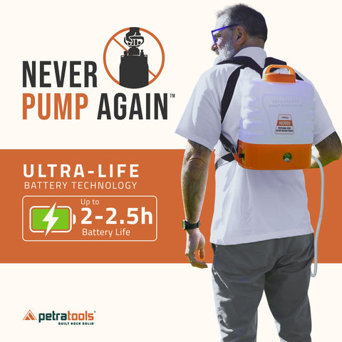 Petratools HD2000 Battery Powered Backpack Sprayer