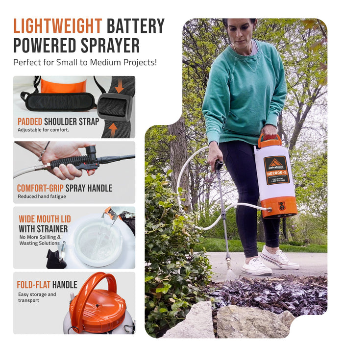 PETRATOOLS BATTERY SPRAYER - HD2000-S & HD1000-S