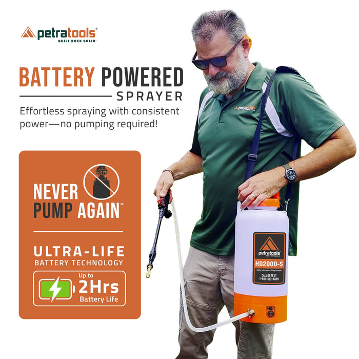 PETRATOOLS BATTERY SPRAYER - HD2000-S & HD1000-S