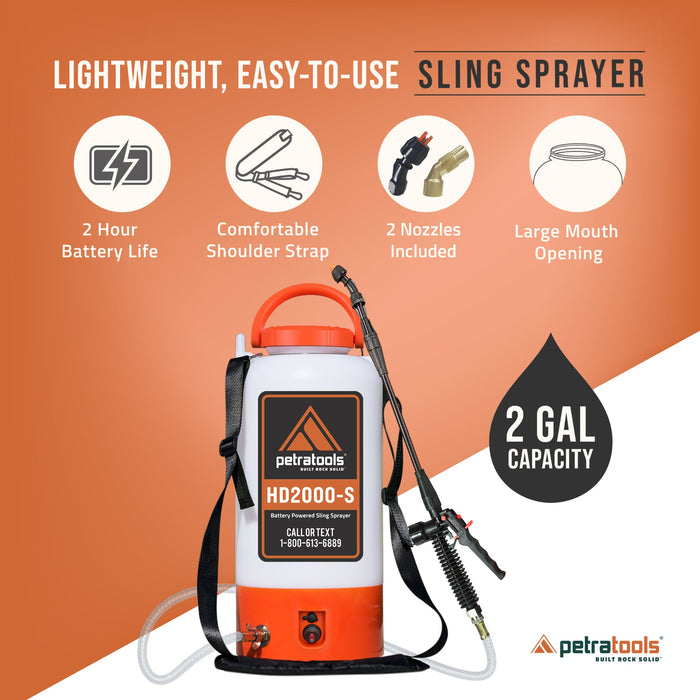 PETRATOOLS BATTERY SPRAYER - HD2000-S & HD1000-S