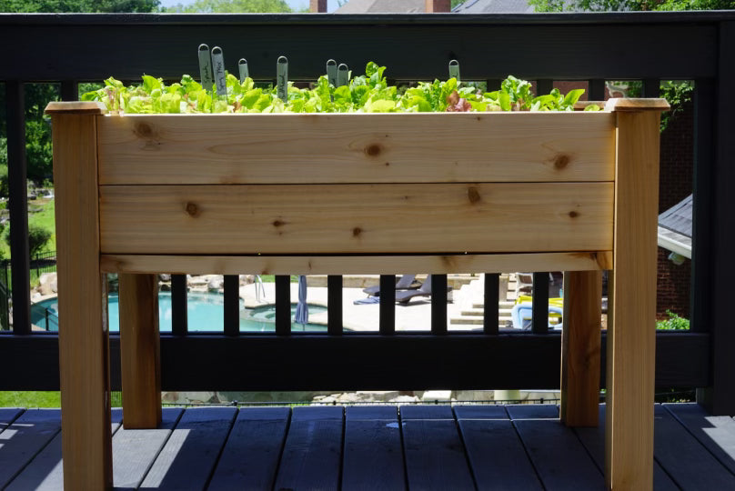Elevated Cedar Raised Bed Planter