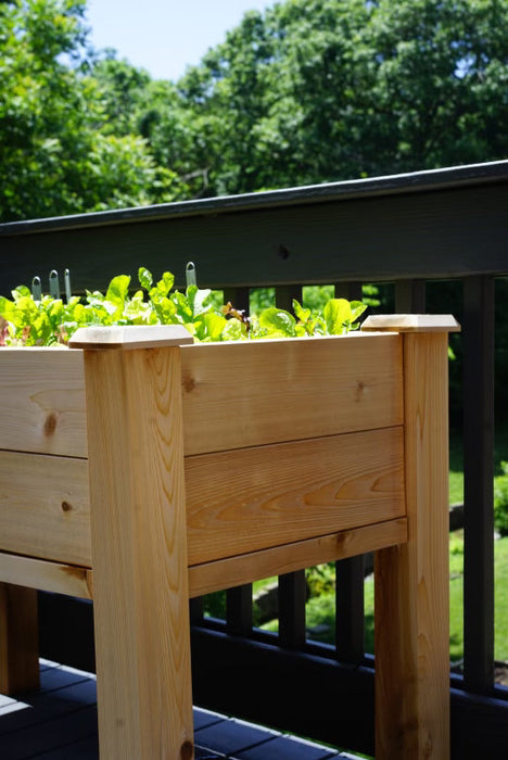 Elevated Cedar Raised Bed Planter