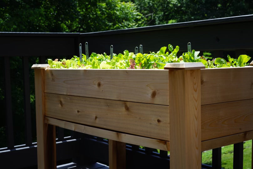 Elevated Cedar Raised Bed Planter