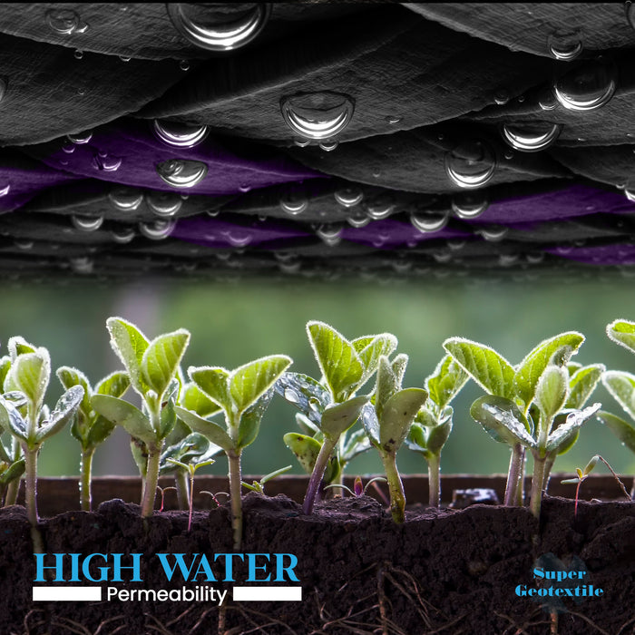 Pro Grade 5oz Weed Barrier - Heavy Duty Landscape Fabric - Weed Block - 25 Year Fabric