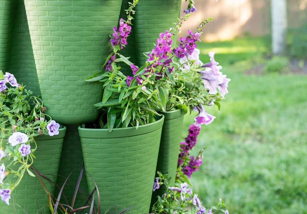 5 Tier GreenStalk Garden Original Vertical Planter - Basket Weave Texture