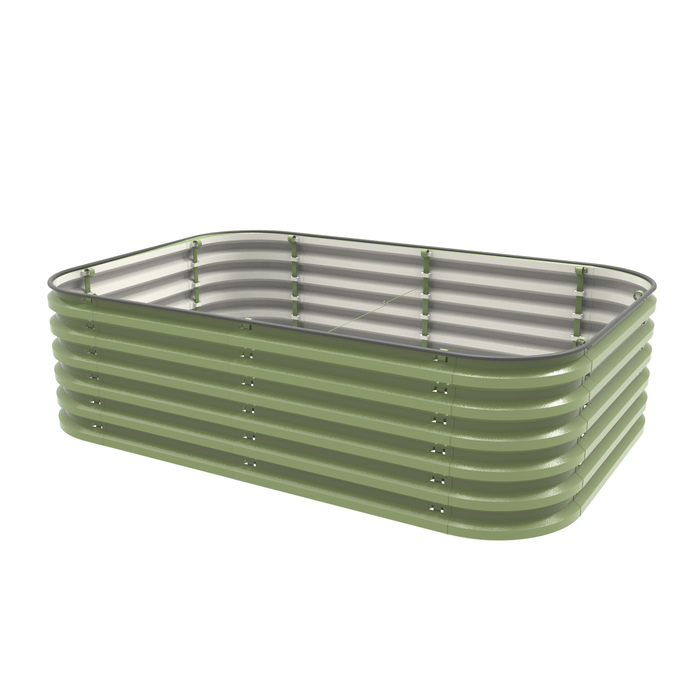 17" Tall 6 In 1 "No Tools Needed" Metal Raised Garden Bed Kit