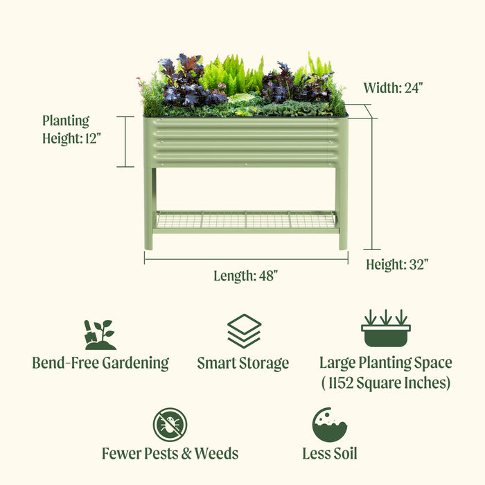 Elevated Garden Bed - V Series 2' x 4'