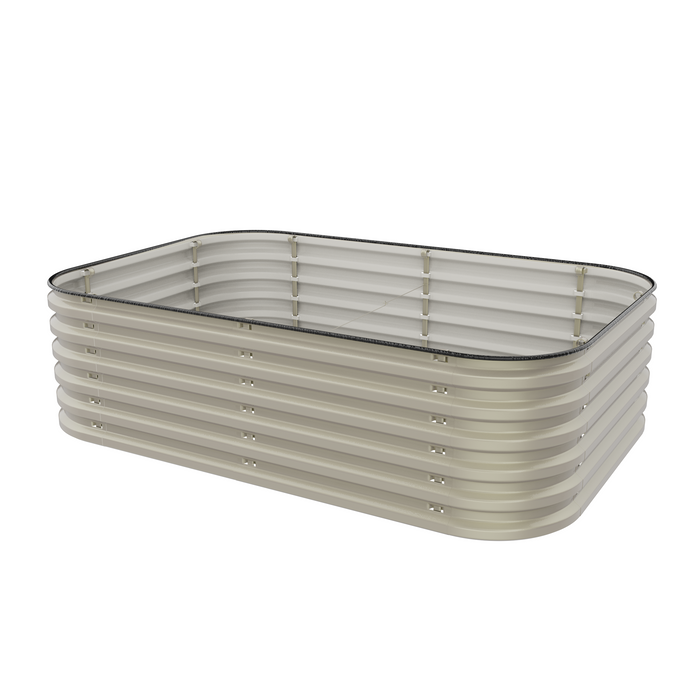 17" Tall 6 In 1 "No Tools Needed" Metal Raised Garden Bed Kit