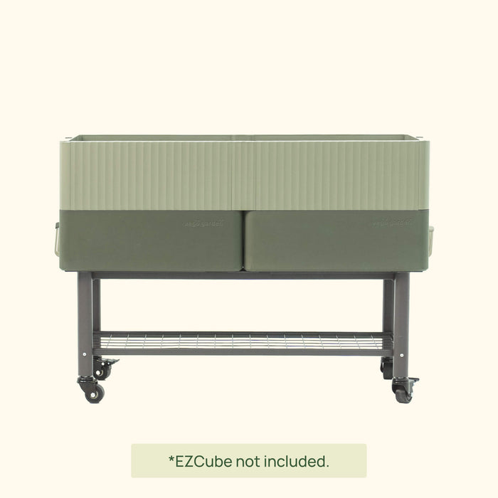 EZCube Elevated Rolling Planter Cart