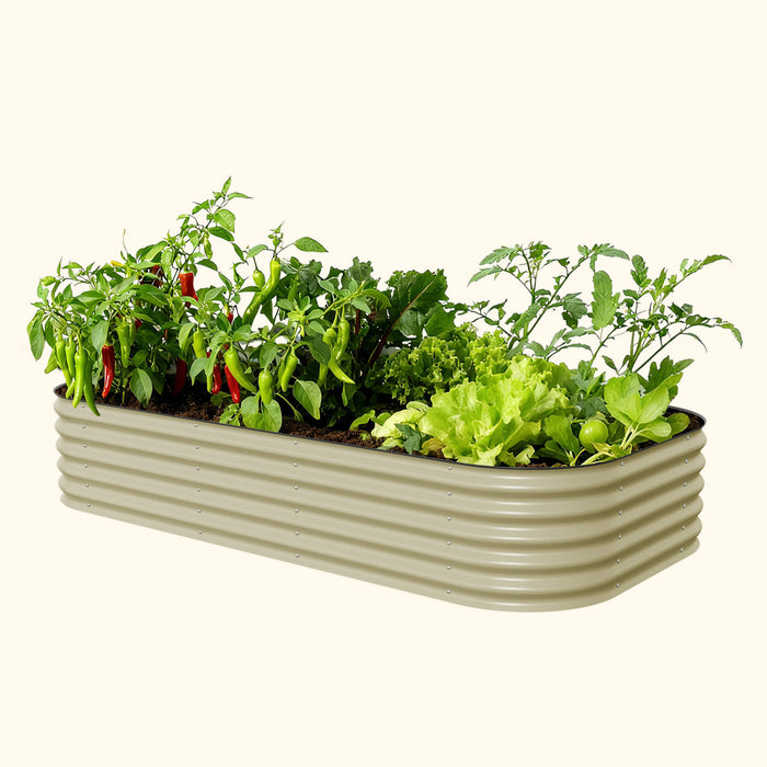 17" Tall 10 In 1 Jumbo Modular Metal Raised Garden Bed Kit