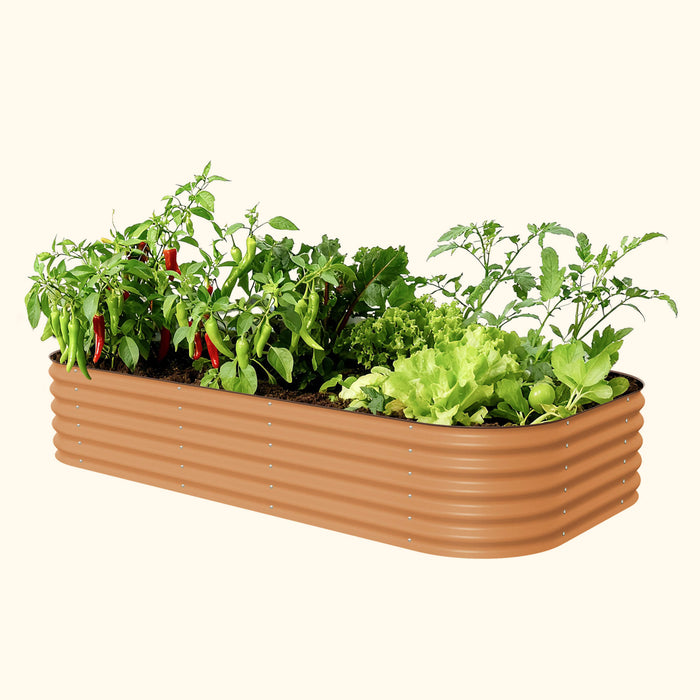 17" Tall 10 In 1 Jumbo Modular Metal Raised Garden Bed Kit