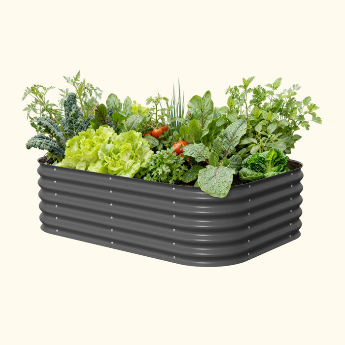 17" Tall 6 In 1 Medium Modular Metal Raised Garden Bed Kit