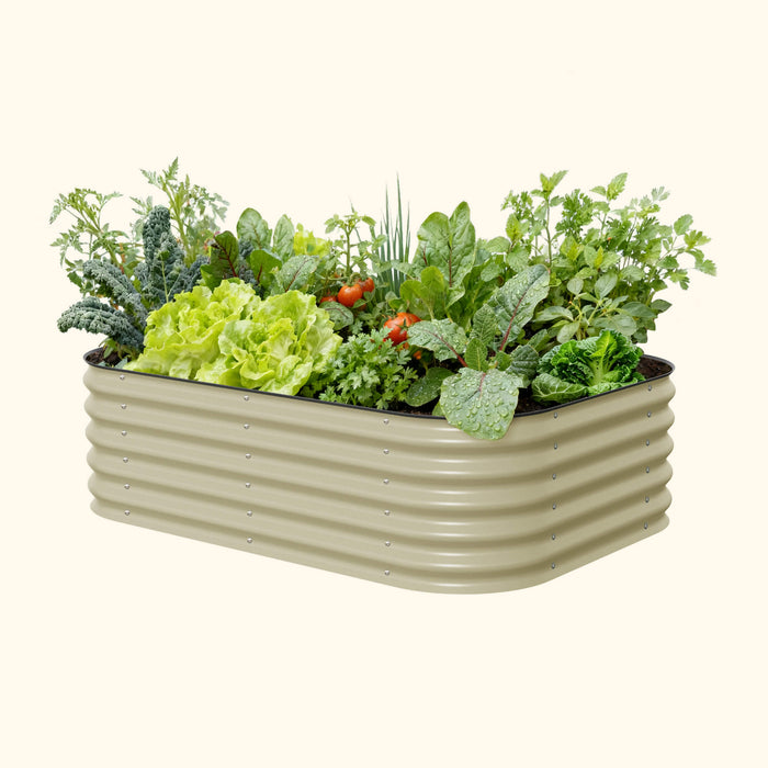 17" Tall 6 In 1 Medium Modular Metal Raised Garden Bed Kit