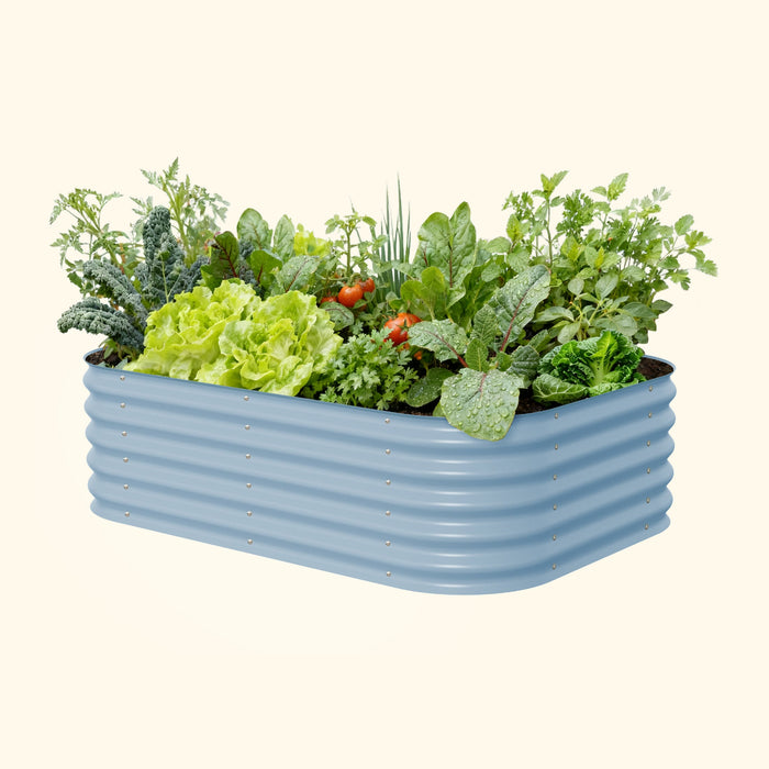 17" Tall 6 In 1 Medium Modular Metal Raised Garden Bed Kit