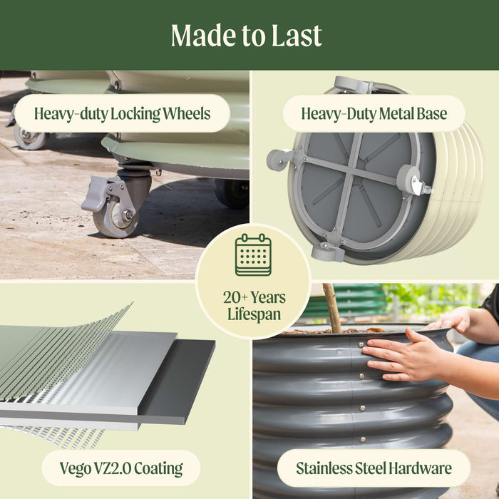 Self-Watering Rolling Citrus Tree Planter - 30 Gallon