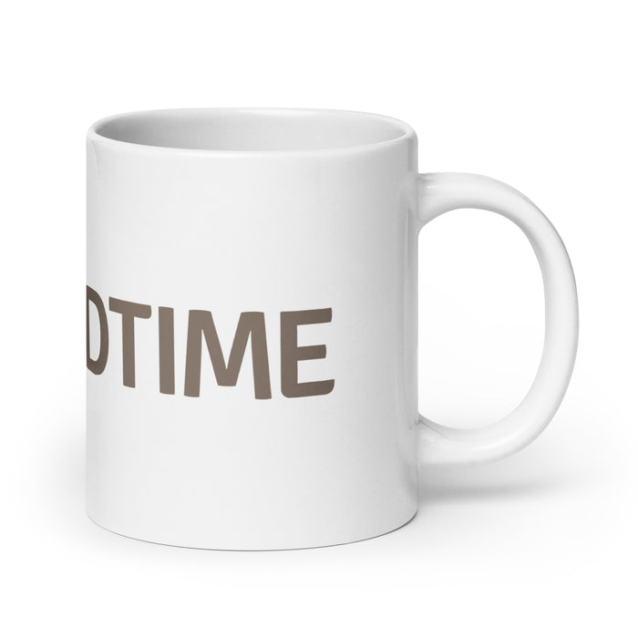 White glossy mug