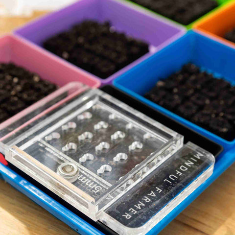 Soil Block Drop Seeder - Mini 20 - Complete Set | Mindful Farmer