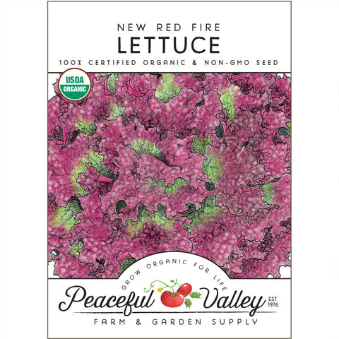 New Red Fire Lettuce Seeds (Organic)