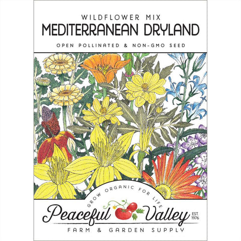 Mediterranean Dryland Wildflower Mix (pack)