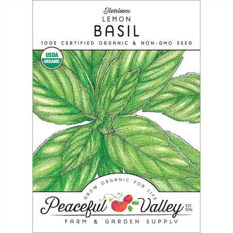 Organic Basil, Lemon (pack)