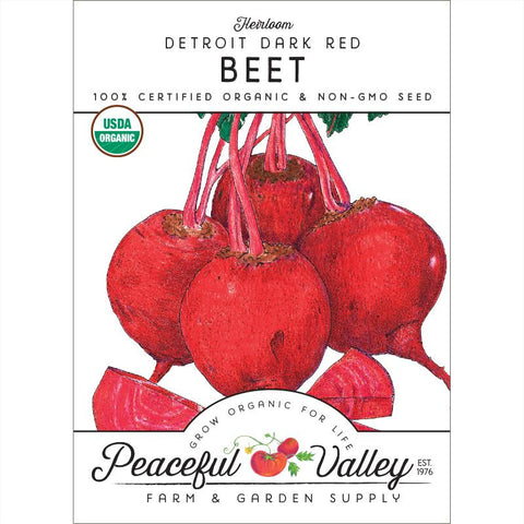 Detroit Dark Red Beet Seeds (Organic)