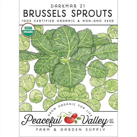 Darkmar 21 Brussels Sprouts Seeds (Organic)