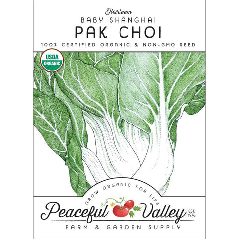 Pak Choi  Baby Shanghai Greens Seeds (Organic)