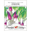 Scallion Red Baron Onion Seeds (Organic)